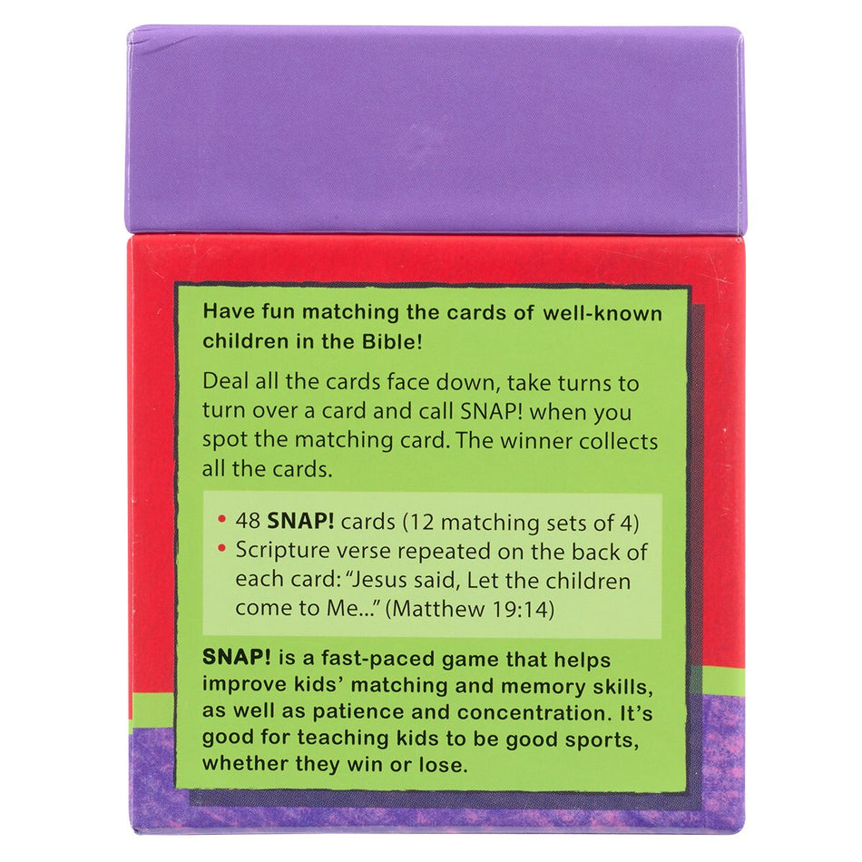 Snap! - The Children of the Bible Card Game by Christian Art Gifts, product view 2