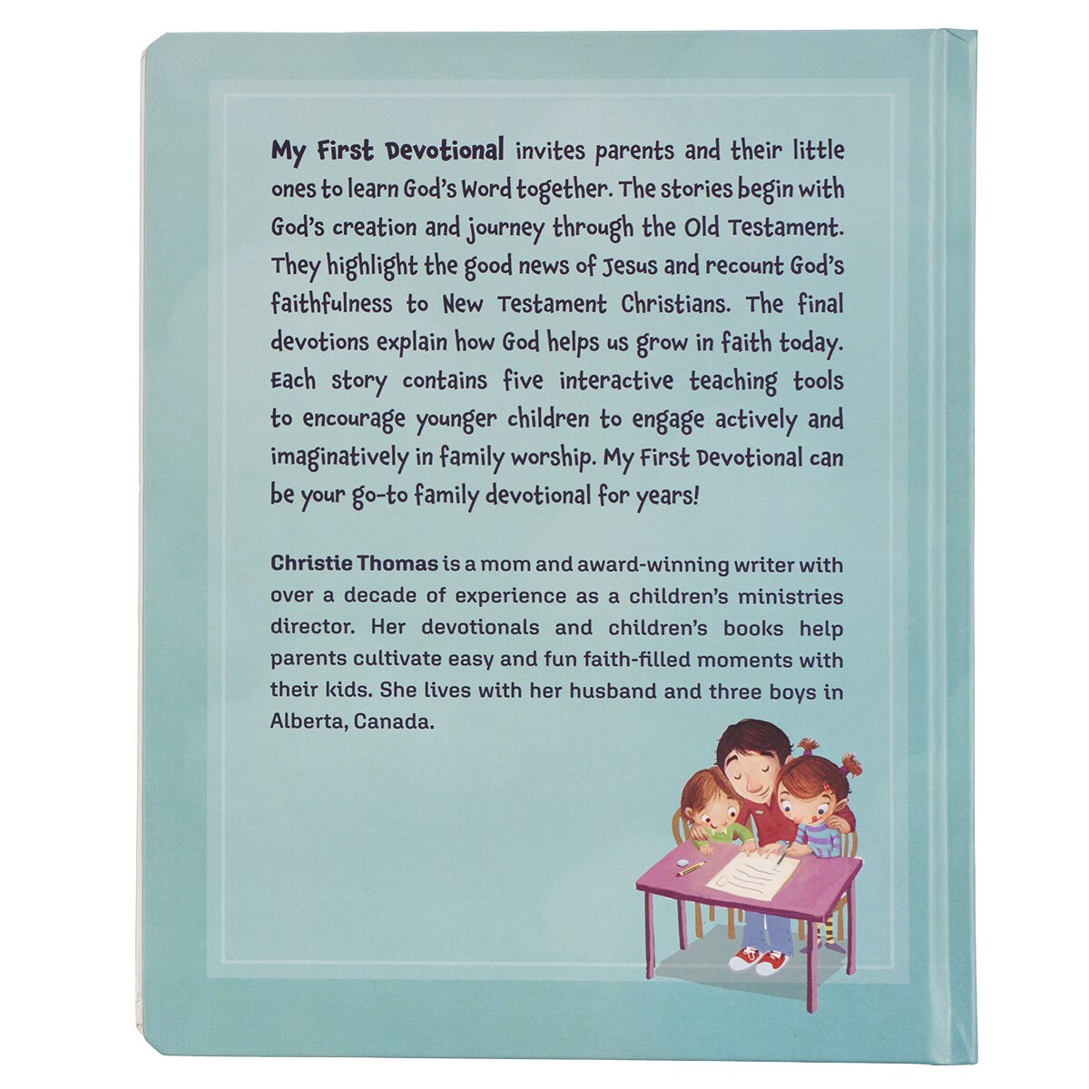 My First Devotional Teal Hardcover Devotional Book by Christian Art Gifts, product view 2