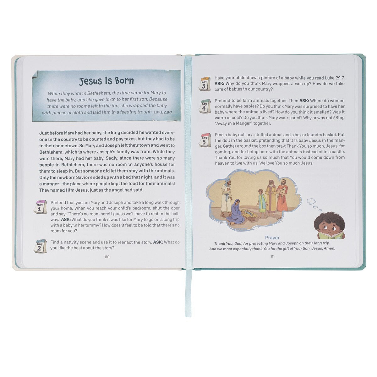 My First Devotional Teal Hardcover Devotional Book by Christian Art Gifts, product view 5