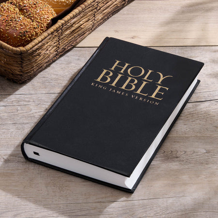 Black Hardcover King James Version Pew and Worship Bible by Christian Art Gifts, product view 6