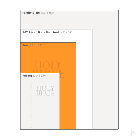 Black Hardcover King James Version Pew and Worship Bible by Christian Art Gifts, product view 7
