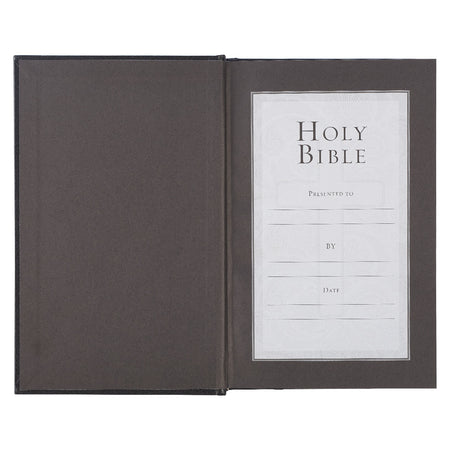 Black Hardcover King James Version Pew and Worship Bible by Christian Art Gifts, product view 4