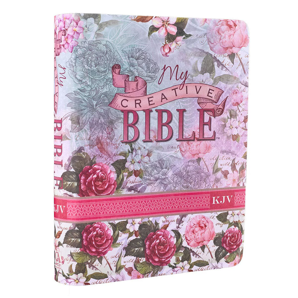 Silky Floral Printed KJV My Creative Bible