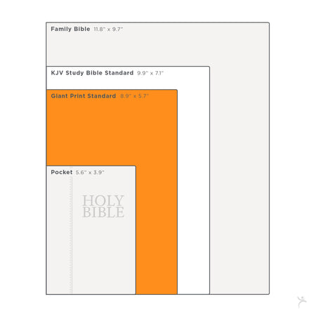 Brown and Tan Faux Leather Standard-size Giant Print King James Version Bible with Thumb Index, product view 8