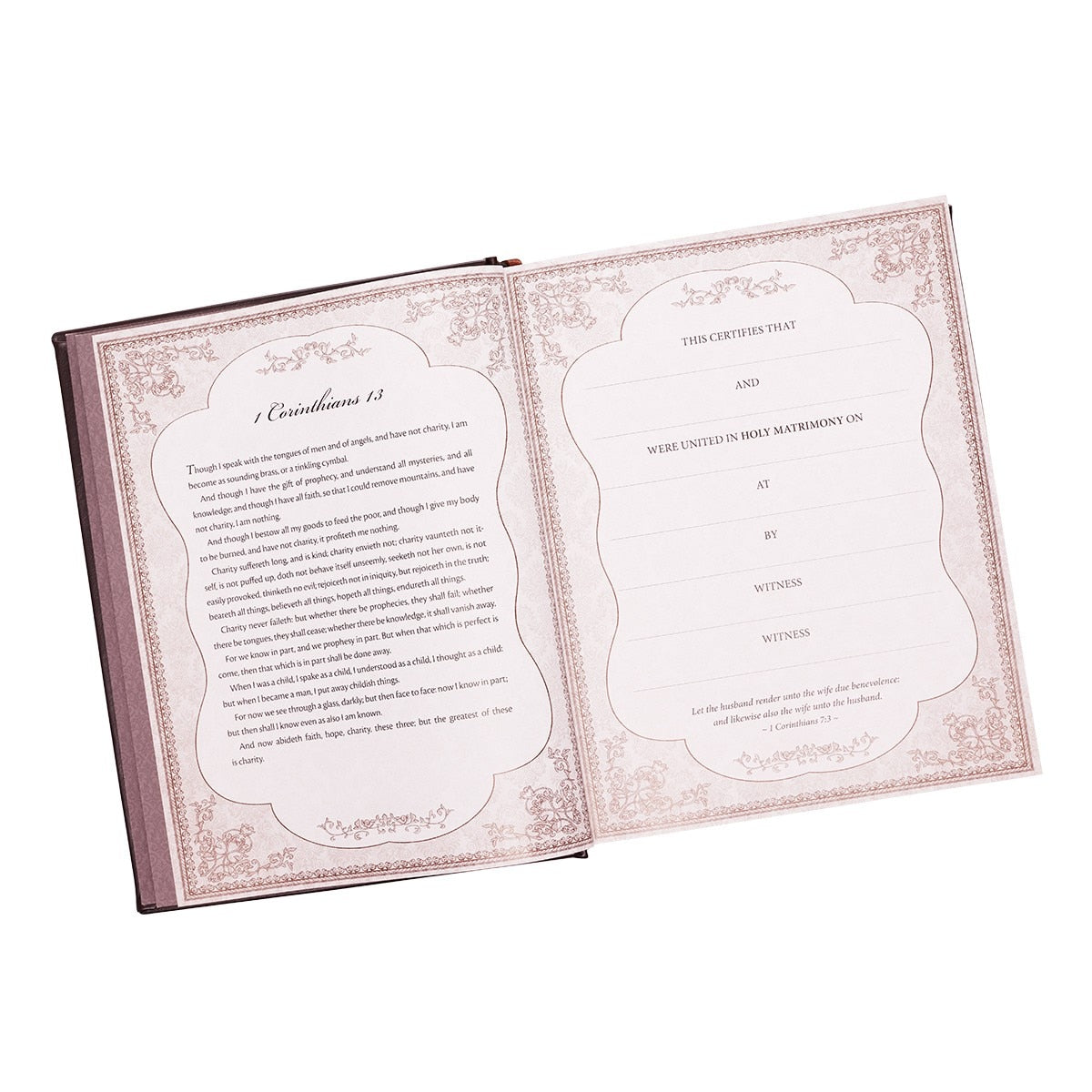Dark Brown Faux Leather Hardcover King James Version Family Bible by Christian Art Gifts, product view 5
