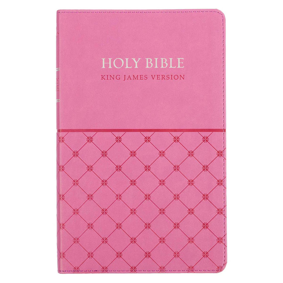 Pink Faux Leather King James Version Gift Edition Bible