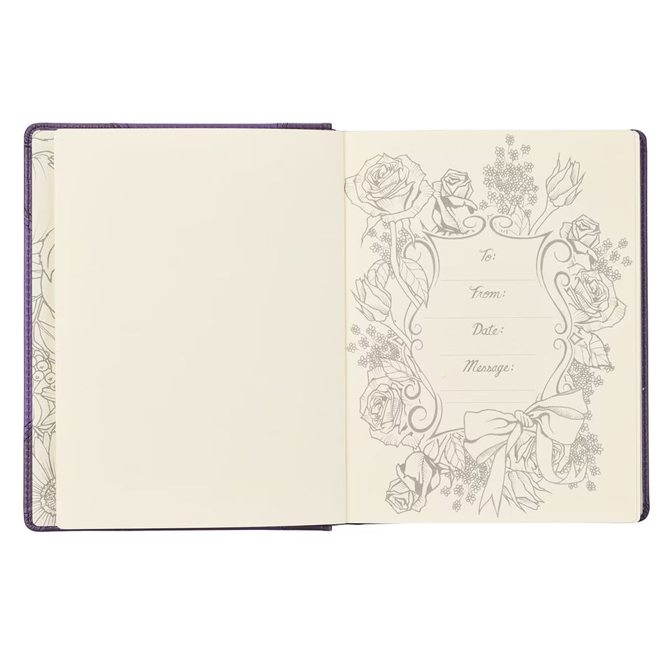 Purple Faux Leather Hardcover KJV My Creative Bible