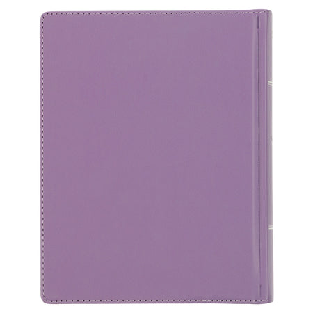 Purple Floral Faux Leather Hardcover Note-taking Bible by Christian Art Gifts, product view 4