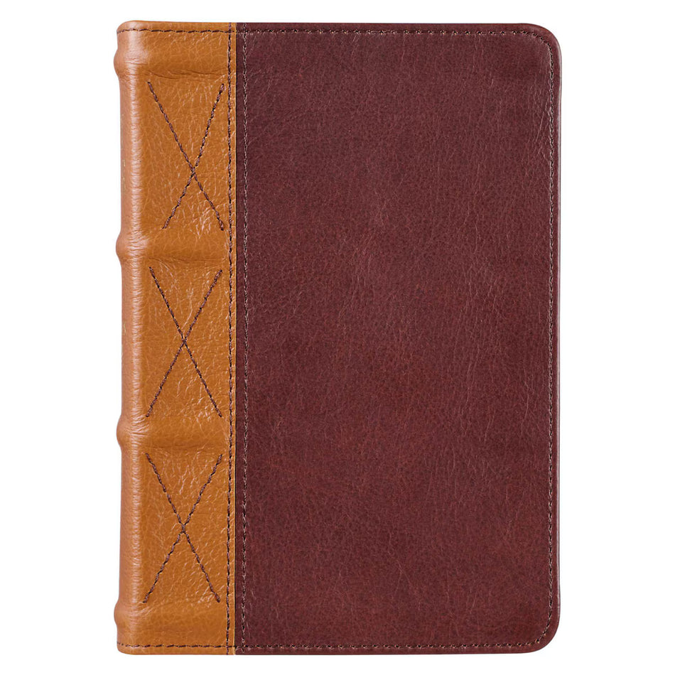 Saddle Tan and Butterscotch Large Print Compact KJV Bible