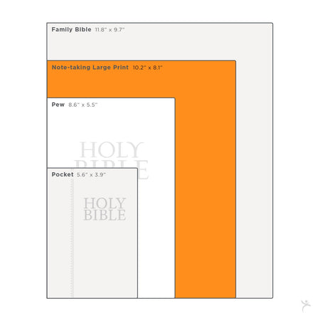 Rose Gold Faux Leather Hardcover Large Print KJV Note-taking Bible by Christian Art Gifts, product view 4