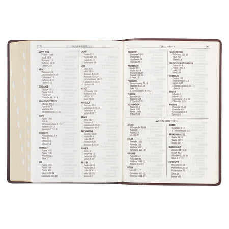 Framed Burgundy Faux Leather Super Giant Print King James Version Bible by Christian Art Gifts, product view 5