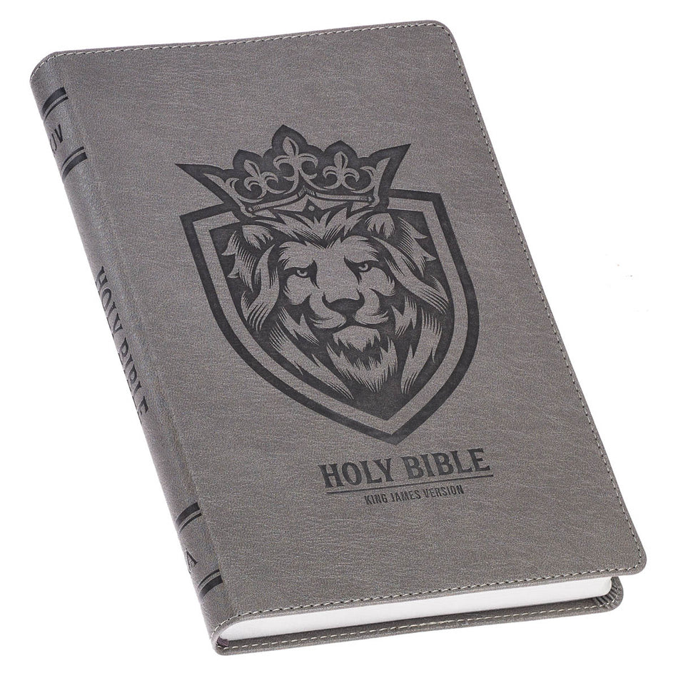 Charcoal Faux Leather Gift Edition King James Version Bible by Christian Art Gifts, product view 2