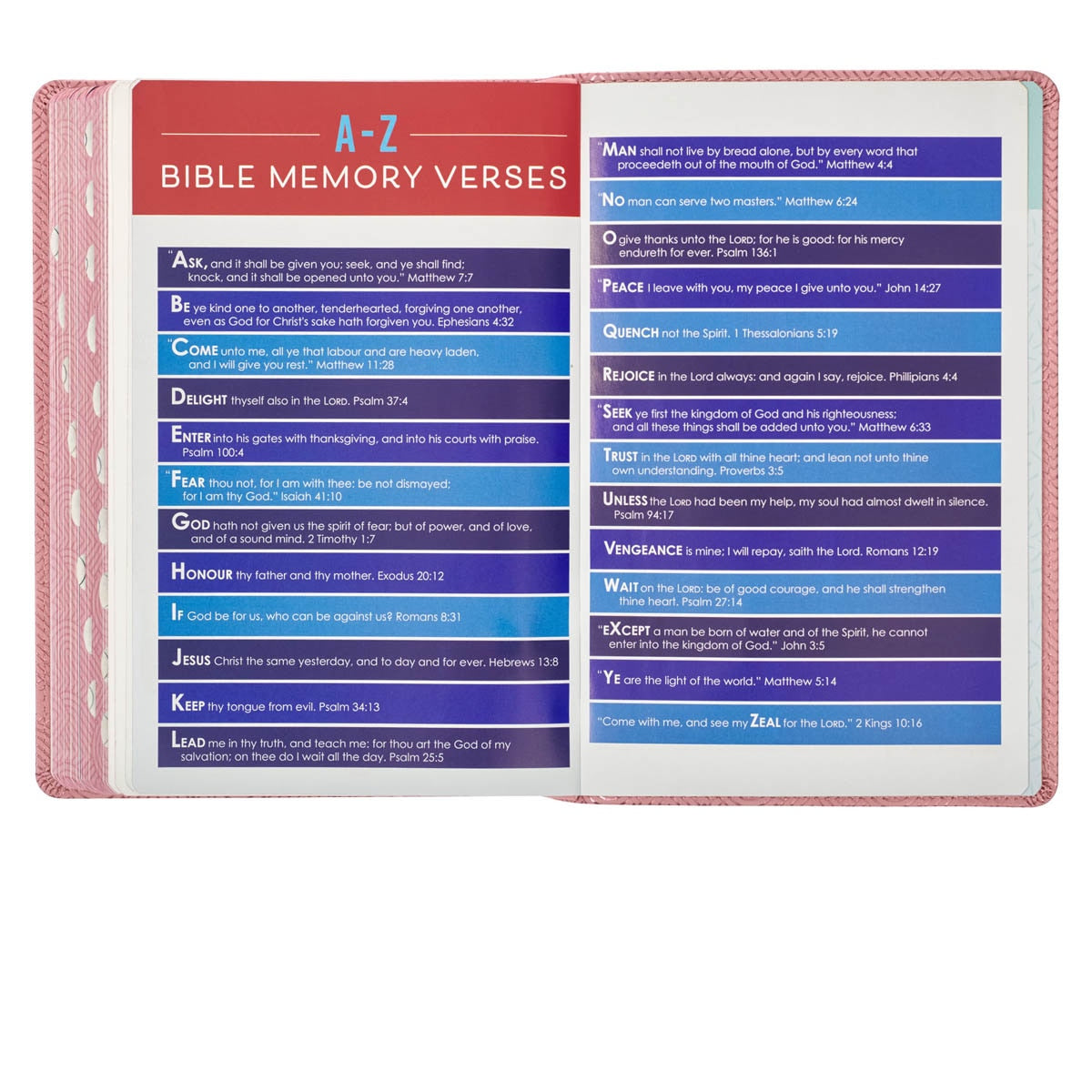 Blossom Pink Heart Faux Leather King James Version Kid's Bible by Christian Art Gifts, product view 8