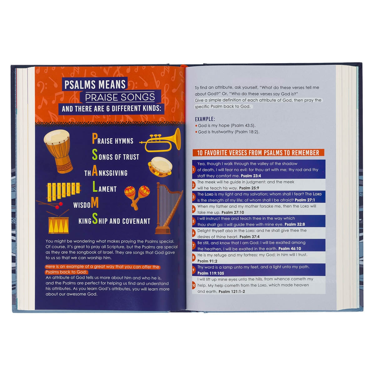 Blue Hardcover Kid's King James Version Bible by Christian Art Gifts, product view 8