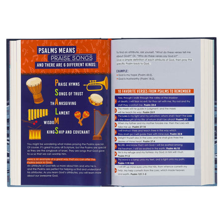 Blue Hardcover Kid's King James Version Bible by Christian Art Gifts, product view 8