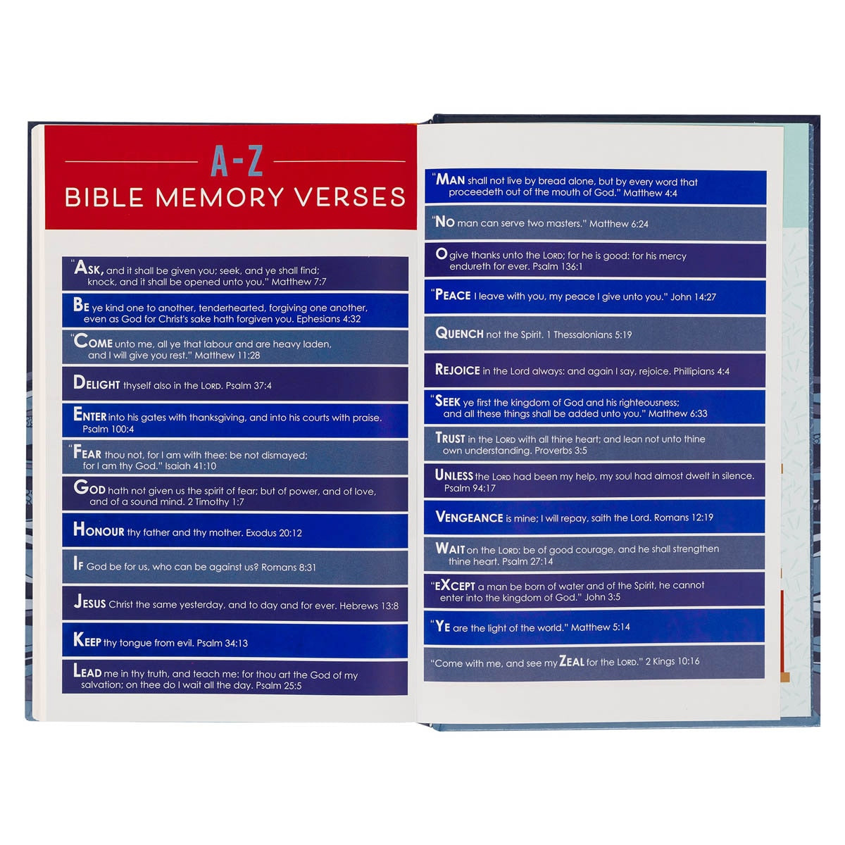 Blue Hardcover Kid's King James Version Bible by Christian Art Gifts, product view 9