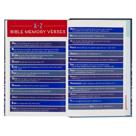 Blue Hardcover Kid's King James Version Bible by Christian Art Gifts, product view 9