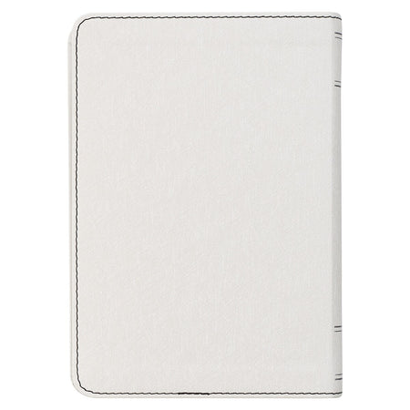 Pearlized White Large Print Compact King James Version Bible by Christian Art Gifts, product view 2