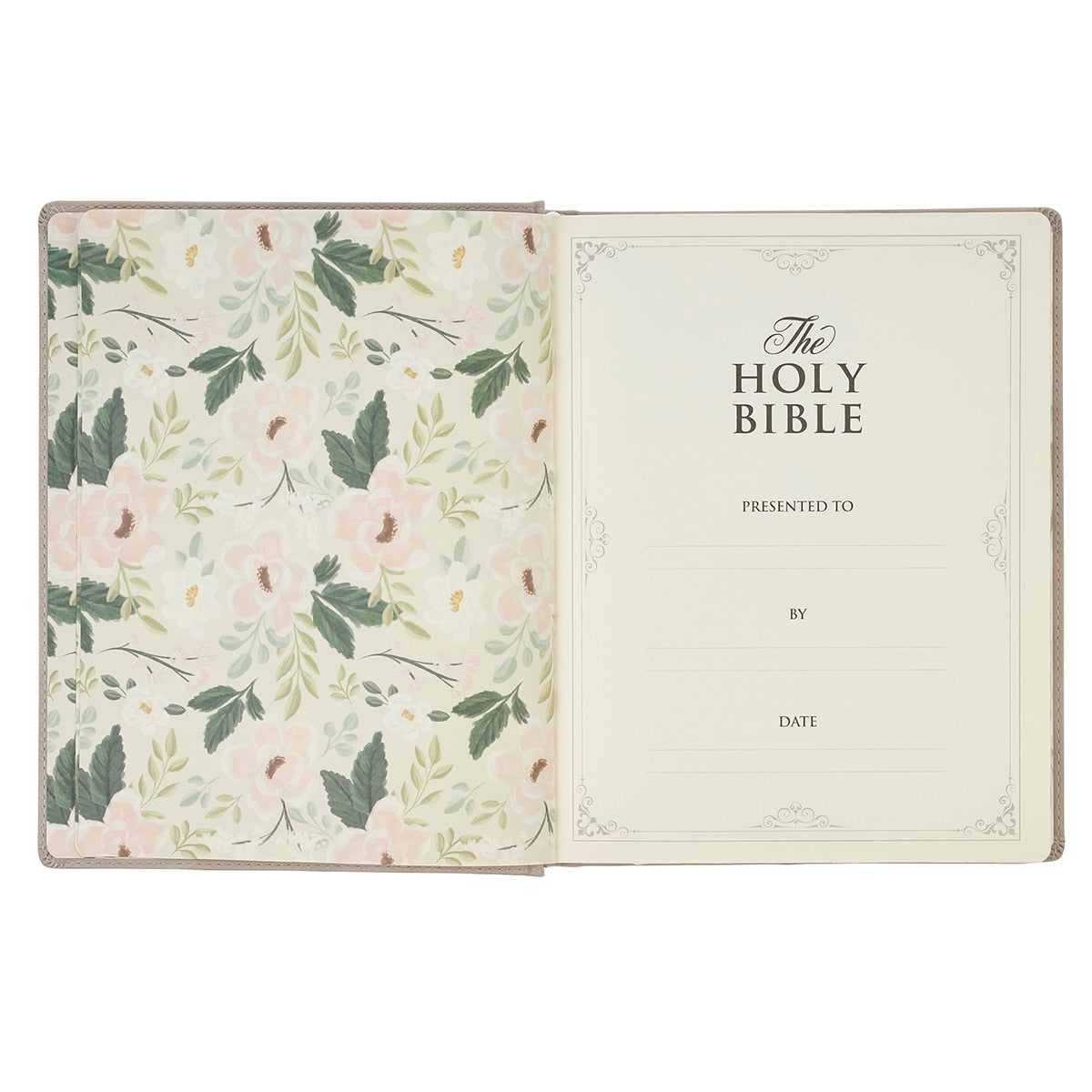 Trust Taupe Faux Leather Large Print King James Version Note-taking Bible - Proverbs 3:5, product view 3