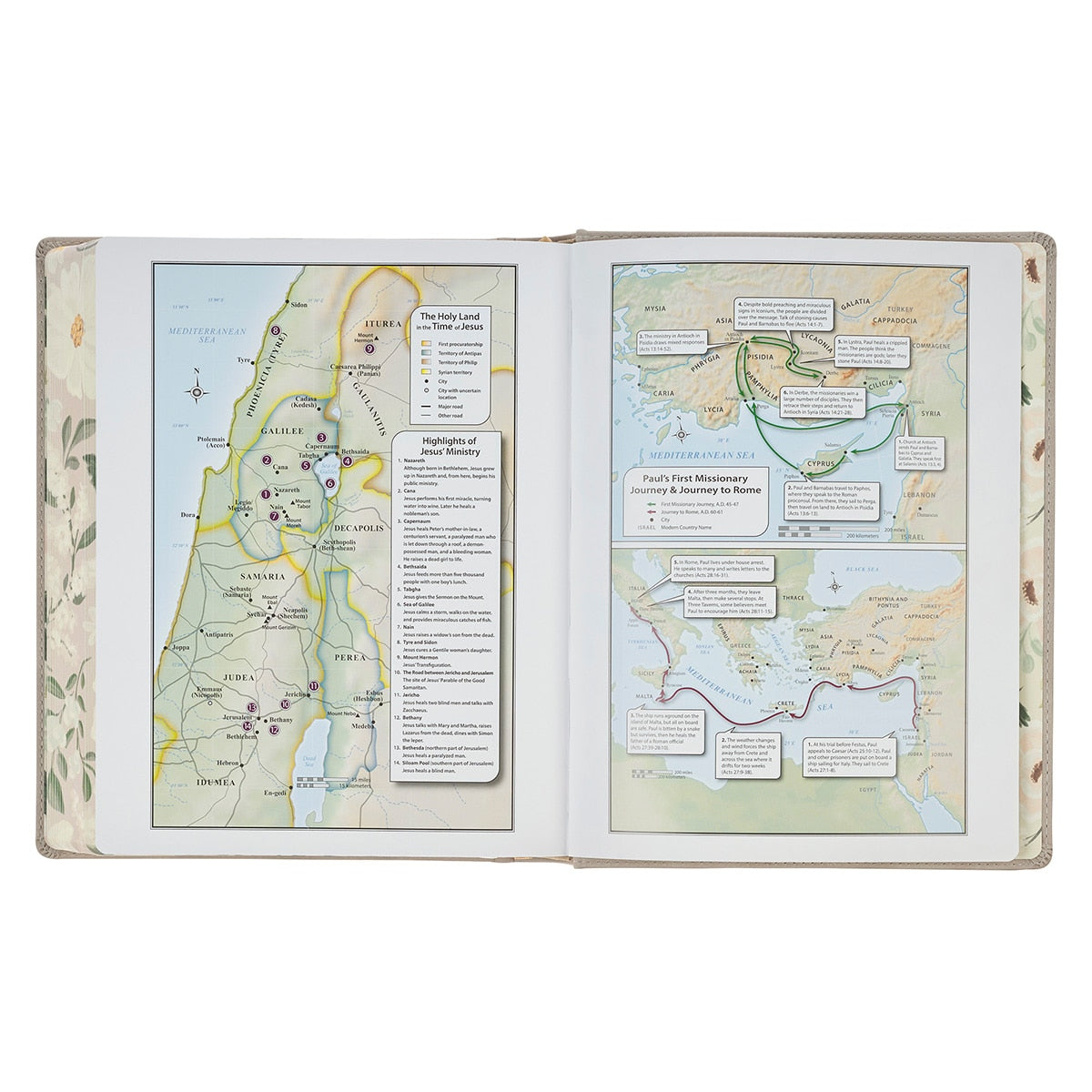 Trust Taupe Faux Leather Large Print King James Version Note-taking Bible - Proverbs 3:5, product view 4