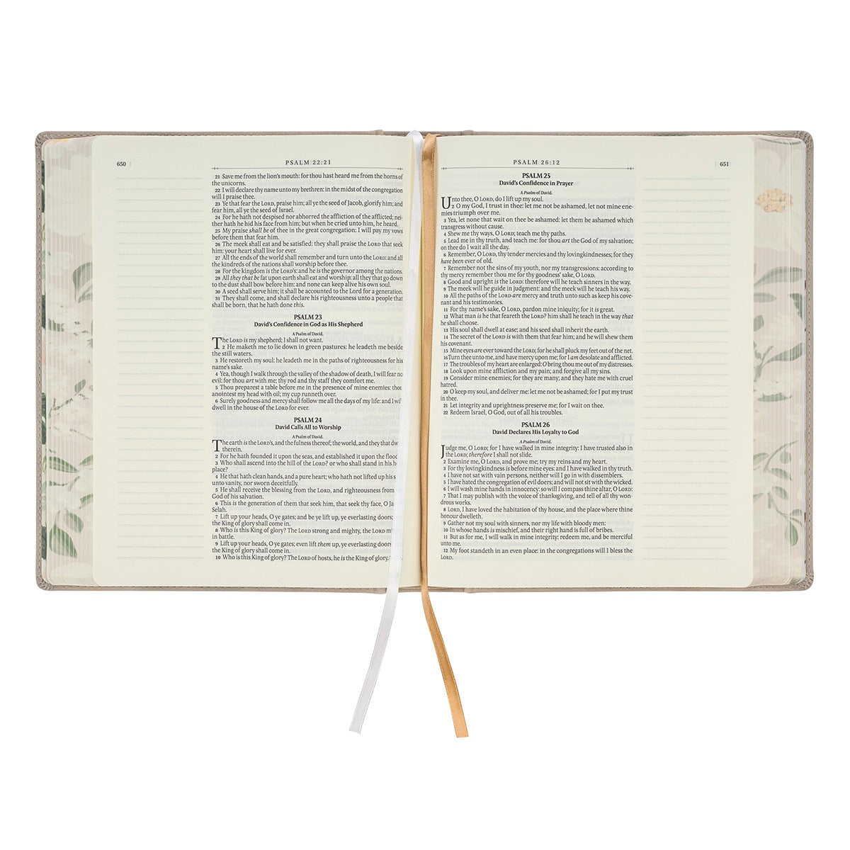 Trust Taupe Faux Leather Large Print King James Version Note-taking Bible - Proverbs 3:5, product view 5