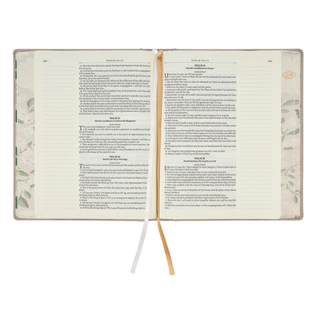 Trust Taupe Faux Leather Large Print King James Version Note-taking Bible - Proverbs 3:5, product view 5