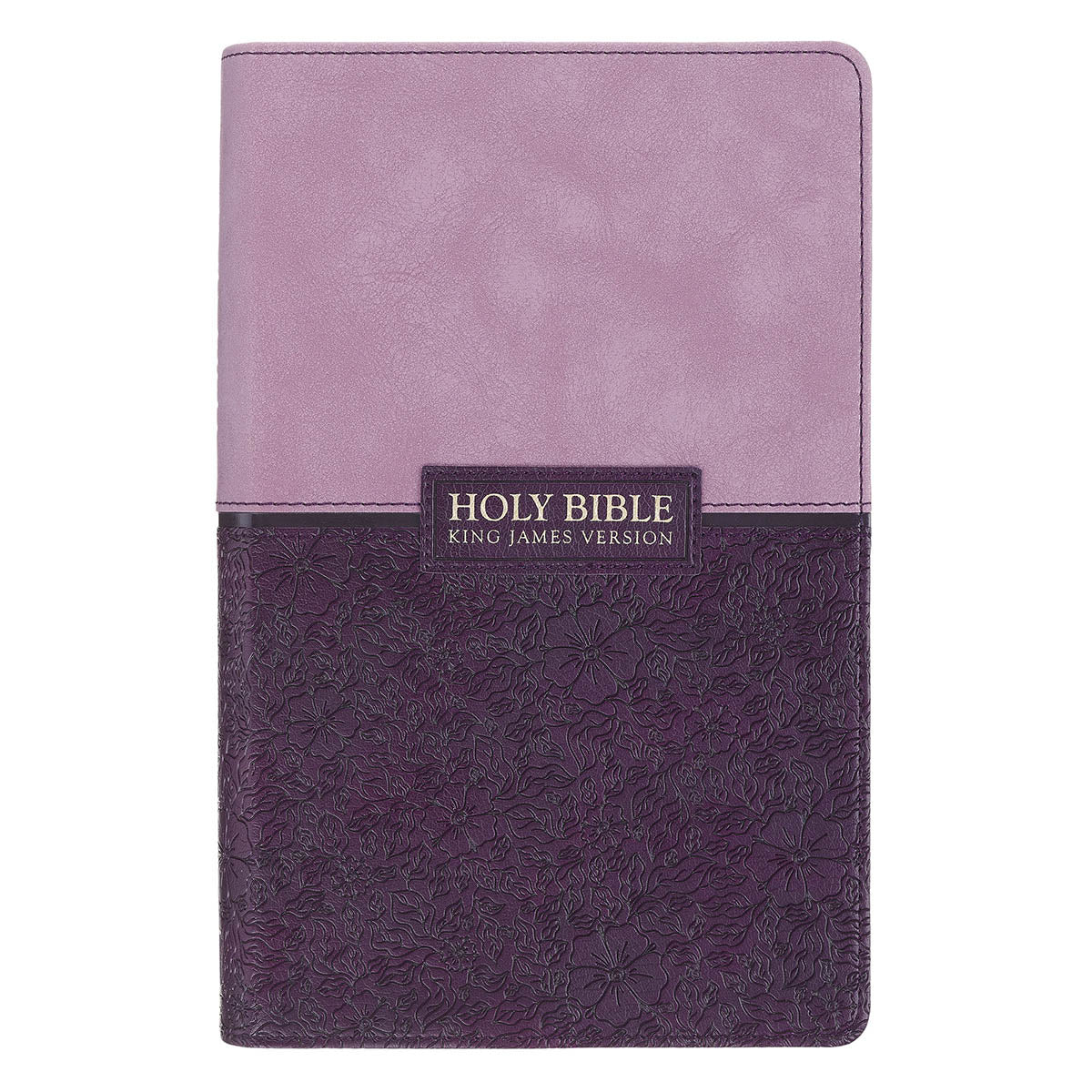 Two-Tone Purple Giant Print Standard Size King James Version Bible by Christian Art Gifts