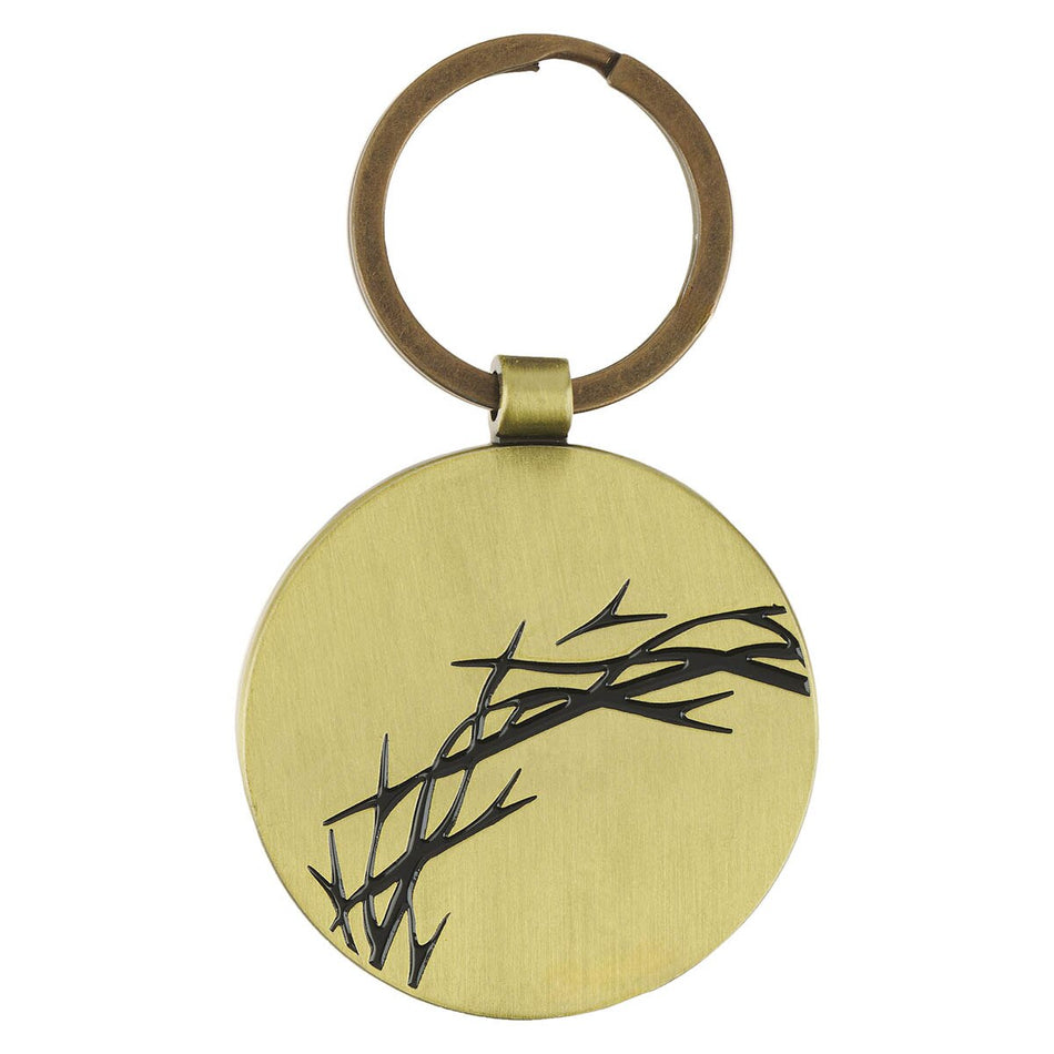 Amazing Grace Antique Gold Metal Keychain by Christian Art Gifts