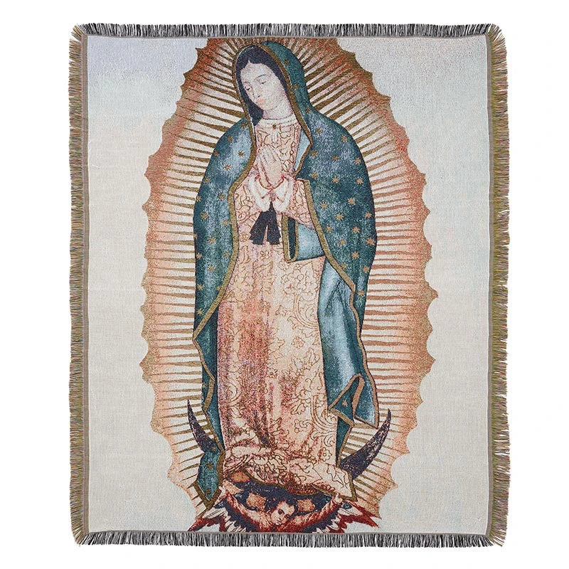 Our Lady of Guadalupe Tapestry Throw Blanket