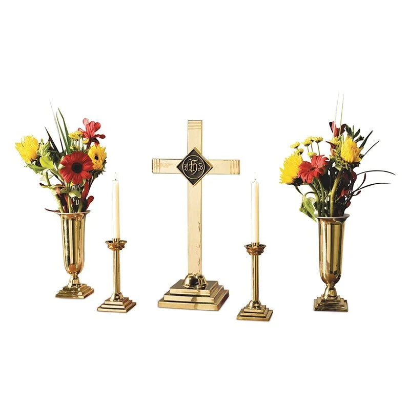 Solid Brass Altar Appointments Set by Barbara McDonald