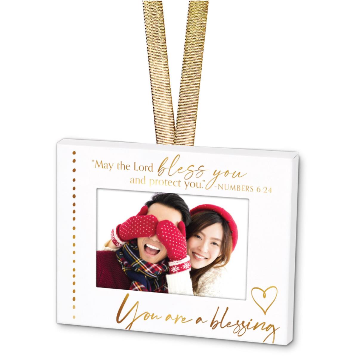 Christmas Ornament Frame-Metal-White/Gol (LCP-85141-ORNFRM) by Dicksons