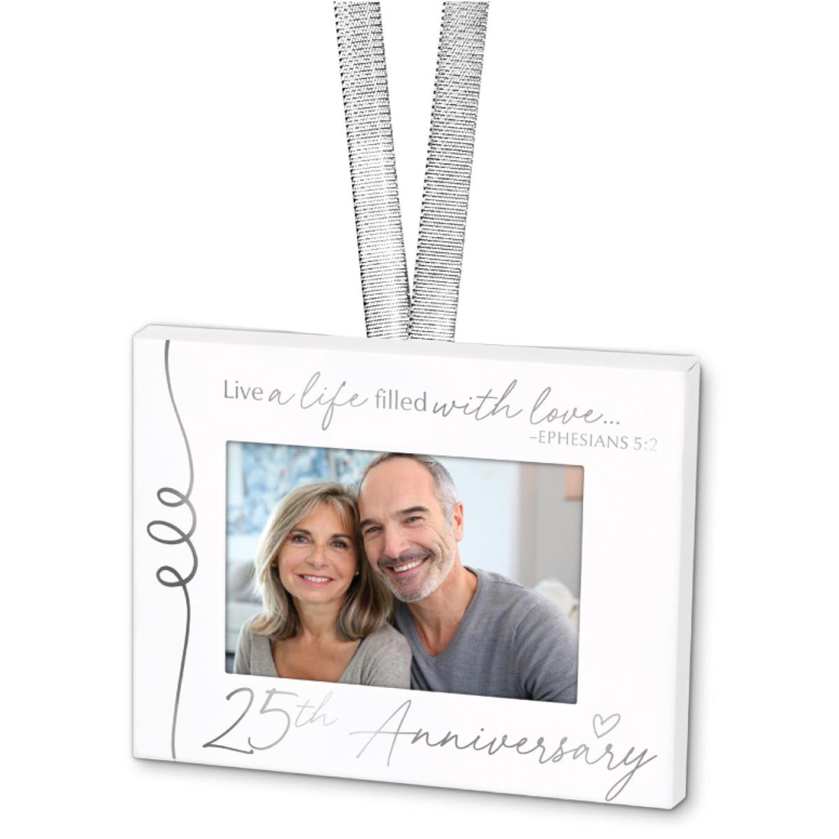 Christmas Ornament Frame-Metal-White/Sil by Dicksons