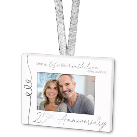 Christmas Ornament Frame-Metal-White/Sil by Dicksons