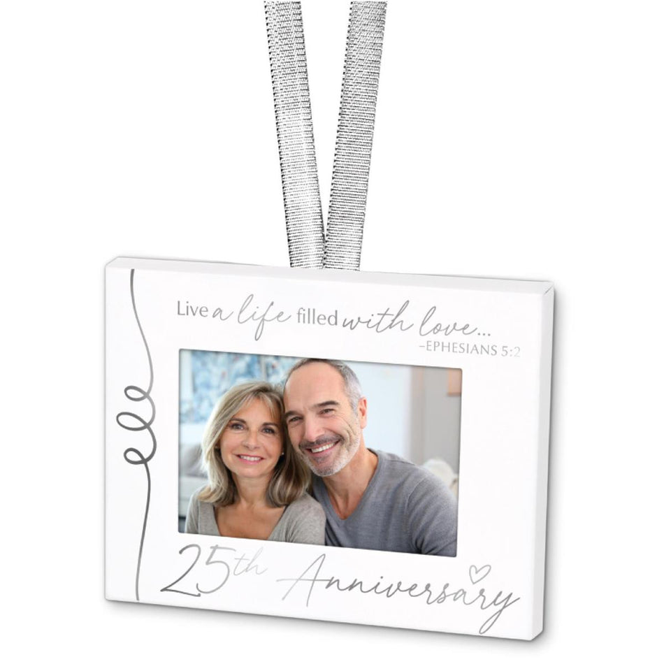 Christmas Ornament Frame-Metal-White/Sil by Dicksons