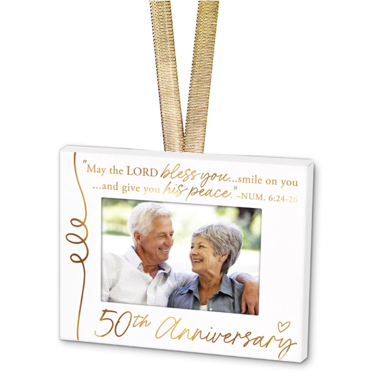 Christmas Ornament Frame-Metal-White/Gol (LCP-85156-ORNFRM) by Dicksons