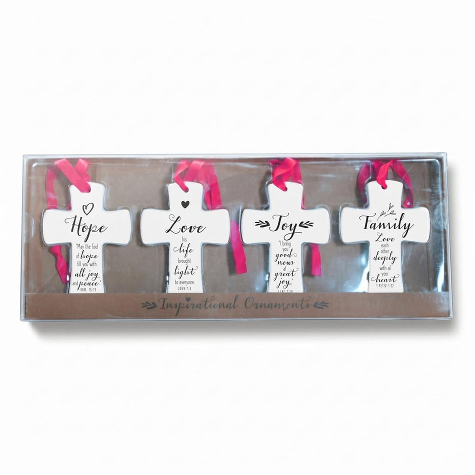Christmas Ornament Cross-Ceramic-Assorte by Dicksons
