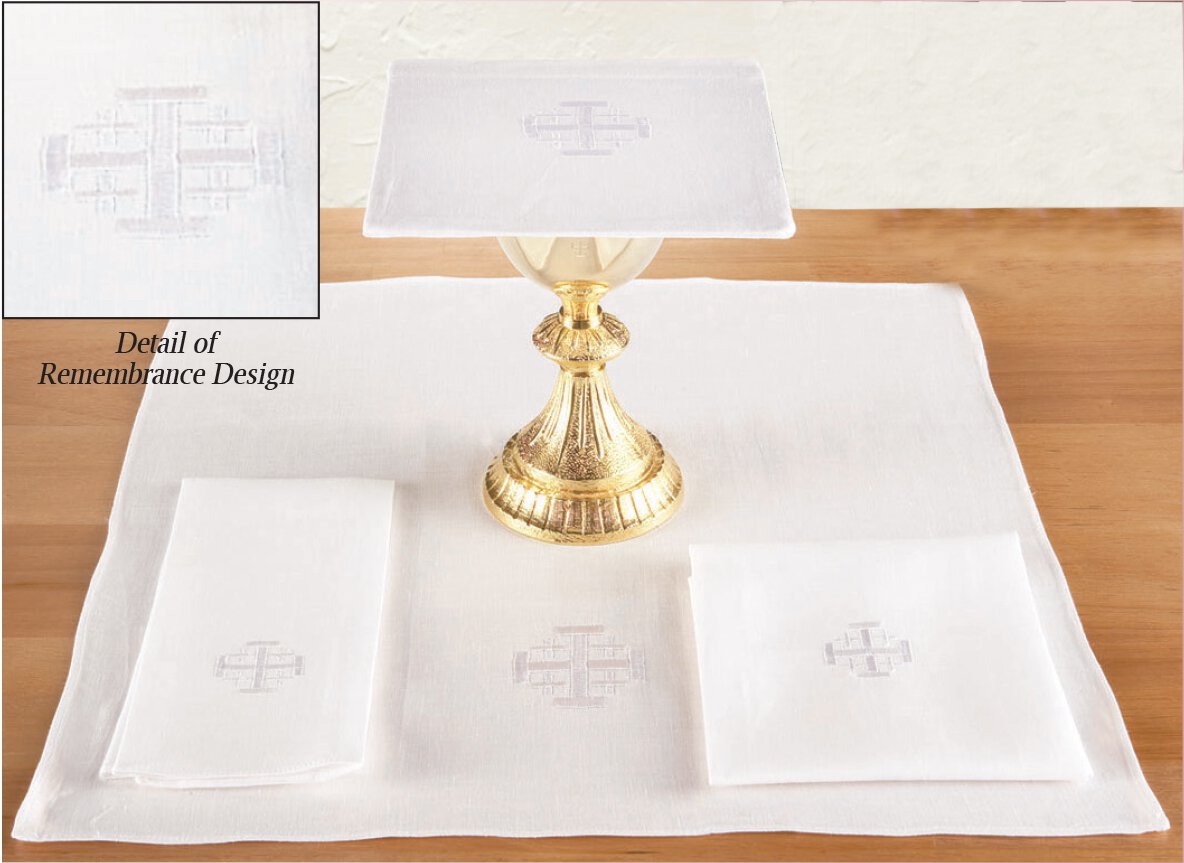 Jerusalem Cross Altar Linen Set - 100% Linen by Christian Brands, product view 2