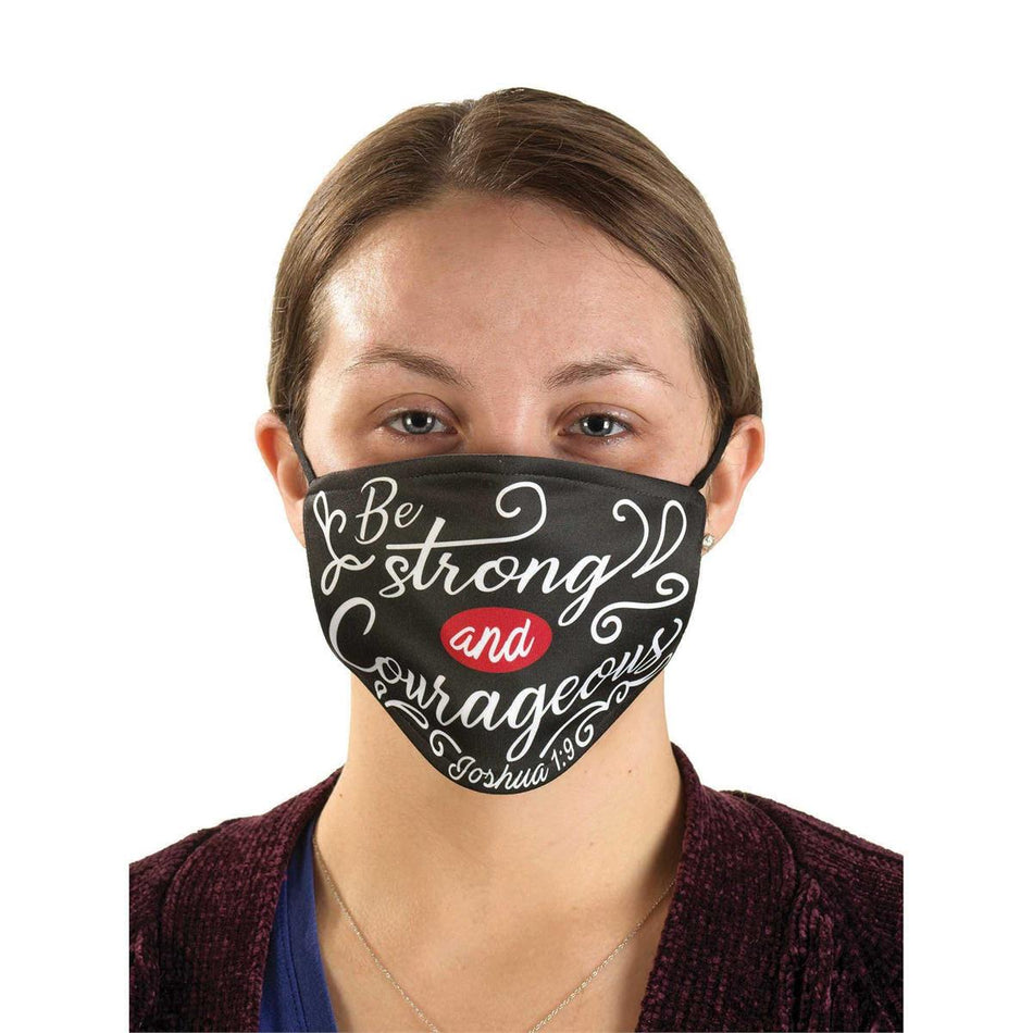Be Strong and Courageous Joshua 1:9 Mask by Dicksons, product view 2