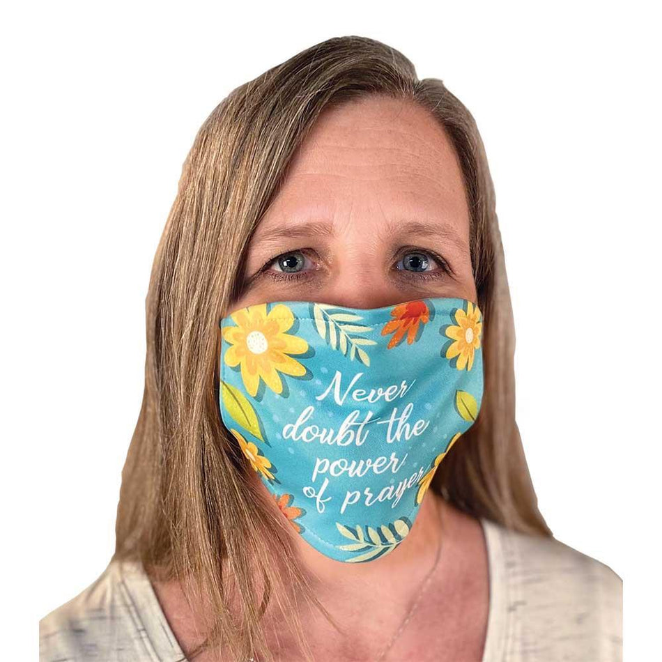 Mask Never Doubt Power Of Prayer Floral by Dicksons, product view 2