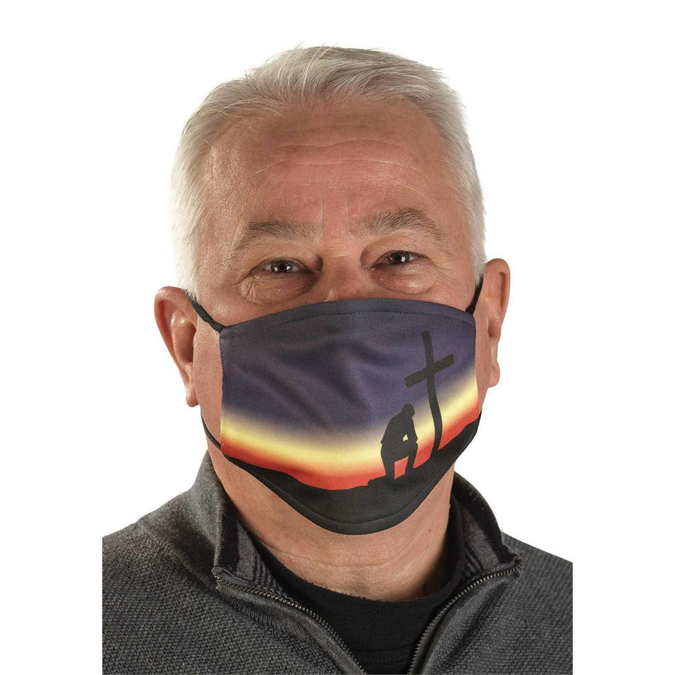Man Kneeling by the Cross Mask by Dicksons, product view 2