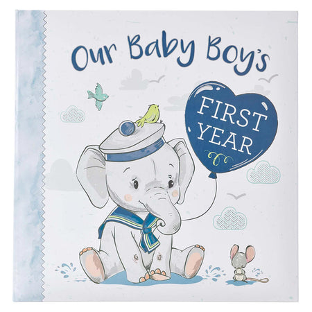 Our Baby Boy's First Year Memory Book by Christian Art Gifts
