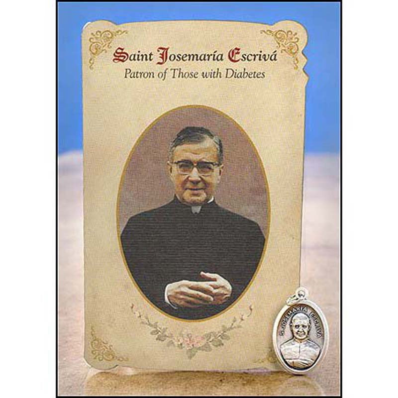 Saint Jose Maria Escriva Diabetes Healing Medal Set - 6/pk