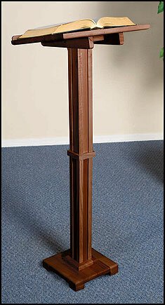 Robert Smith Standing Lectern Walnut Stain by Robert Smith, product view 2