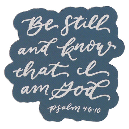 Be Still and Know Teal Magnet - Psalm 46:10 by Christian Art Gifts