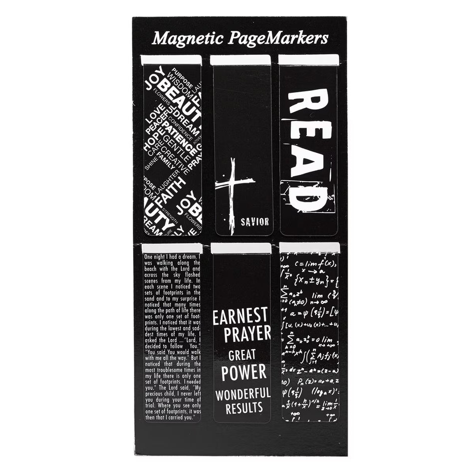 Black and White Magnetic Bookmarks - James 5:16