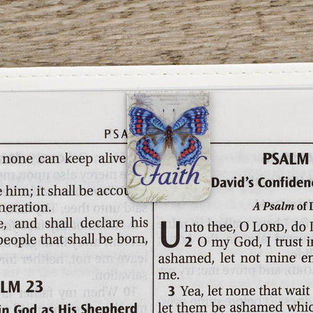 Butterfly Blessings Mini Magnetic Bookmark Set by Christian Art Gifts, product view 4