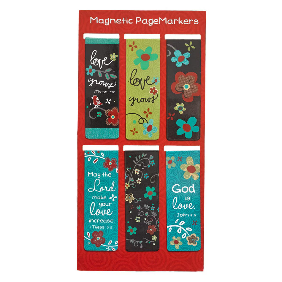 Love Never Fails Magnetic Bookmarks Set