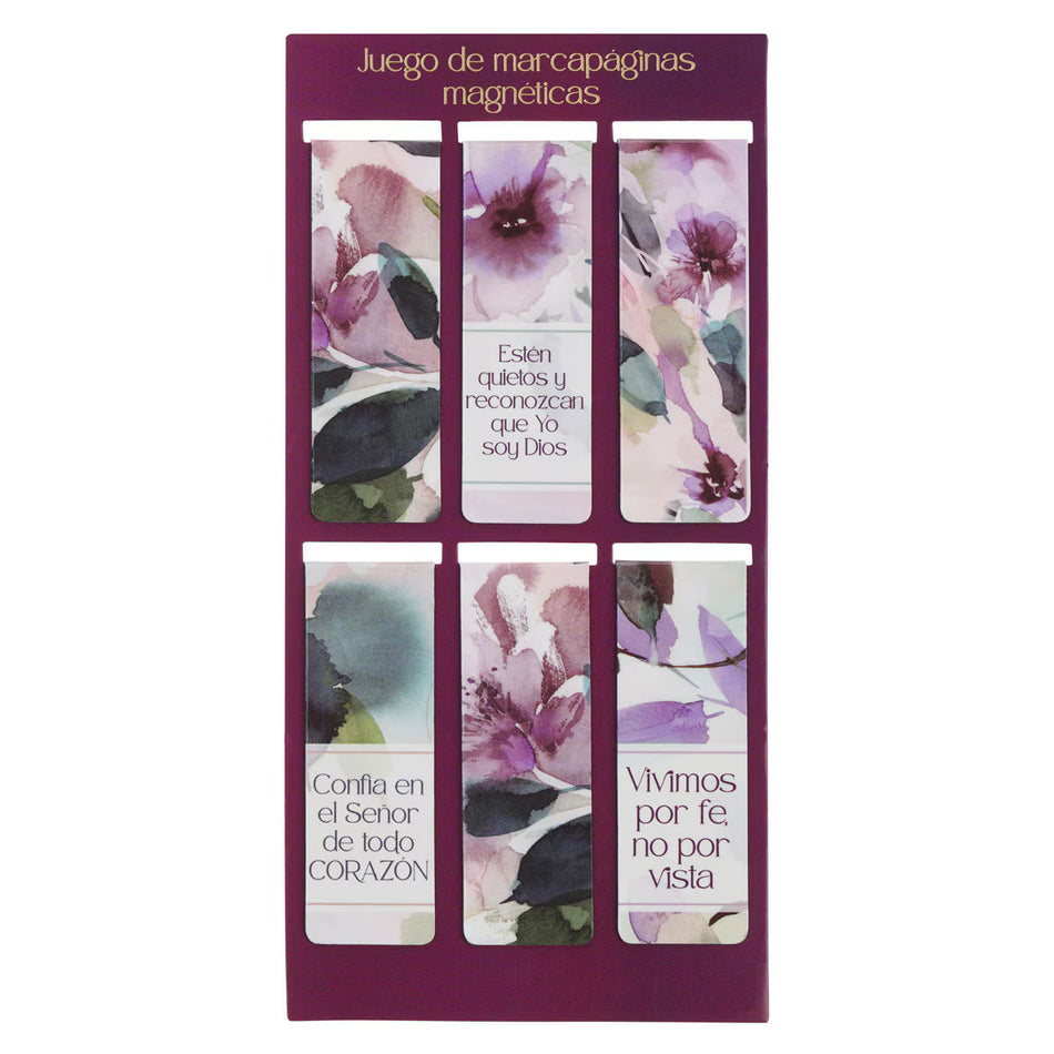 Juego de marcapáginas magnéticas “Florece como las flores”