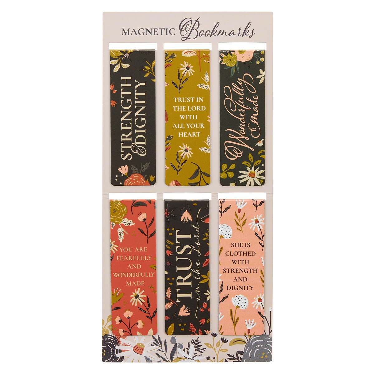 Worthy Autumnal Medley Magnetic Bookmark Set (Pack of 6) by Christian Art Gifts