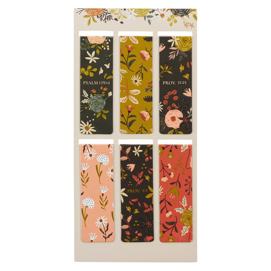 Worthy Autumnal Medley Magnetic Bookmark Set (Pack of 6) by Christian Art Gifts, product view 2